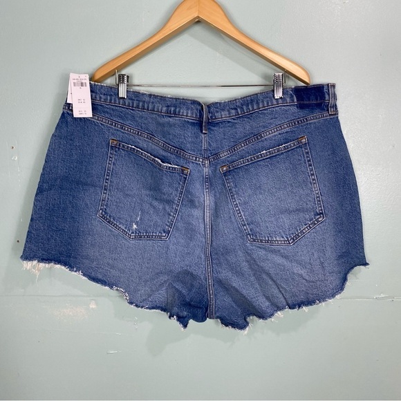 Abercrombie & Fitch The 90s Relaxed Cuttoff Short High Rise Curve Love Sz 22‎ 36 - Picture 4 of 4